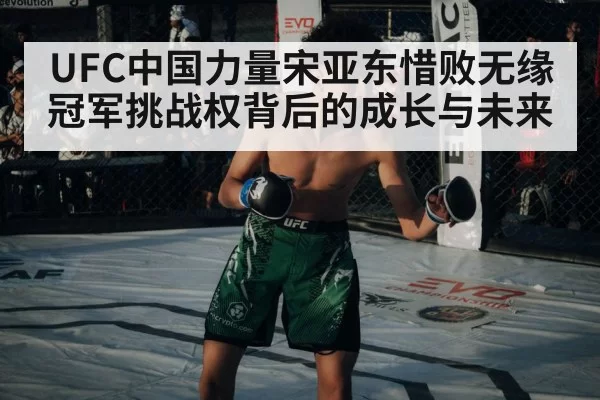 UFC中国力量宋亚东惜败无缘冠军挑战权背后的成长与未来